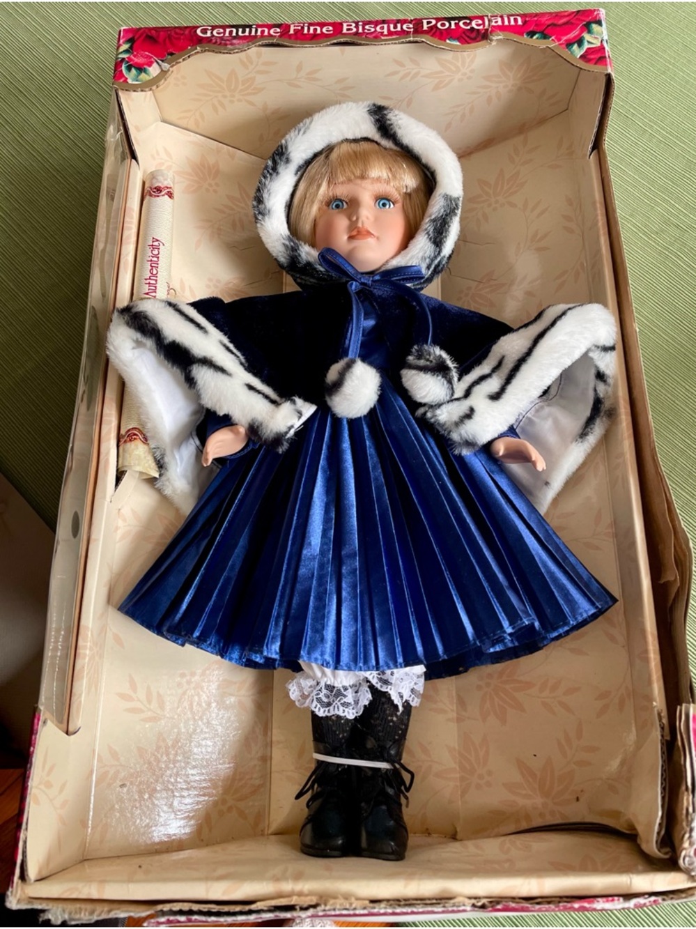 Classic Collectible Dan Dee Porcelain Doll
